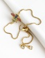 Fashion Gold Copper Inlaid Zircon Bee Bracelet