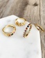 Fashion Gold Copper Inlaid Zircon Ring