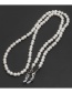White Pearl Eye Chain 70cm