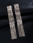 Fashion Gold + White Diamond Diamond Tassel Earrings
