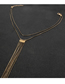 Fashion Gun Black Tassel Necklace