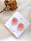 Fashion Light Pink  Silver Fruit Grape Acrylic Earrings