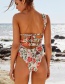 Small Floral One-shoulder Floral Bandage One-piece Swimsuit