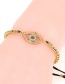 Fashion Gold Copper Beads Diamond Long Eyelash Eye Bracelet