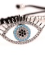 Fashion Silver Copper Beads Diamond Long Eyelash Eye Bracelet