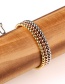 Fashion Silver Solid Copper Beads Adjustable Braided Bracelet
