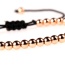 Fashion Rose Gold Solid Copper Beads Adjustable Braided Bracelet