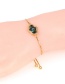 Fashion Gold Colorful Shell Copper Micro-inlaid Palm Bracelet