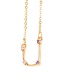 Fashion Gemini Gold Twelve Constellation Inlaid Zircon Necklace