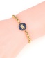 Fashion Lotus Gold Gold-plated Steel Ball Full Diamond Bracelet
