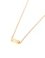 Fashion Gold Cylindrical Frosted Matte Small Waist Necklace