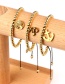Fashion Digital Gold Zircon Life Tree Metal Bead Bracelet