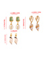 Fashion Light Green Shell Alloy Shell Conch Earrings