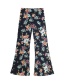 Fashion Color Flower Print Pants
