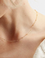 Fashion Steel Color Double Stainless Steel Chain Necklace