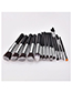 Fashion Black 14 Sets Of Five Big Five Small Double Head Makeup Brushes