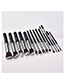 Fashion Black 14 Sets Of Five Big Five Small Double Head Makeup Brushes