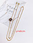 Fashion Red Alloy Round Bead Chain