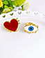 Fashion Red Love Eyes Alloy Love Eye Ring