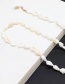 Fashion Black Plus White Small Conch Anti-skid Glasses Chain