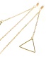 Fashion Silver Metal Triangle Glasses Chain