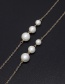 Fashion Silver Large: Medium And Small Bright Pearl Chain