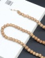 Fashion Gold Round Beads Natural Coconut Shell Non-slip Glasses Chain