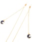 Fashion Gold Metal Moon Star Glasses Chain