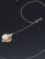 Fashion Gold Non-slip Metal Geometric Curved Pearl Chain