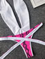 Fashion Khaki Bandage Pull-up One-piece Swimsuit