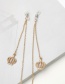 Fashion Gold Metal Hollow Crown Glasses Chain