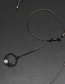 Fashion Black Hang Neck Pearl Flower Basket Chain Glasses Chain