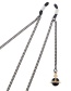 Fashion Black Hanging Neck Saturn Satellite Does Not Fade Chain Glasses Chain