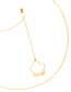 Fashion Gold Non-slip Metal Plum Blossom Glasses Chain
