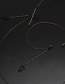 Fashion Black Hanging Neck Triangle Chain Glasses Chain