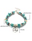 Fashion Owl Double-layer Conch Starfish Rice Bead Turtle Anklet