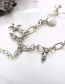 Fashion Silver Glossy Ocean Starfish Conch Anklet