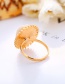 Fashion Silver Alloy Inlaid Shell Open Ring