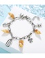 Fashion Silver Conch Metal Shell Turtle Anklet