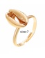 Fashion Gold Shell Alloy Ring