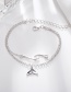 Fashion Silver Fishtail Wave Multi-layer Anklet Two-piece