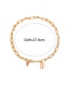 Fashion Gold Natural Shell Chain Anklet