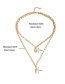 Fashion Gold Shell Conch Double Necklace