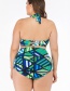 Fashion Green Big Cup Swimsuit