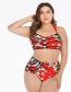 Fashion Red Big Cup Swimsuit