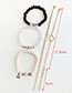 Fashion Gold Alloy Resin Letter Bracelet Set