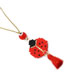 Fashion Red Seven-star Ladybug Beizhu Woven Color Necklace