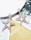 Fashion Ab Color Pentagram With Stud Earrings