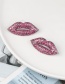 Fashion Red Flame Red Lip Stud