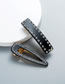 Fashion Black Diamond-encrusted Hair Clip Three-piece